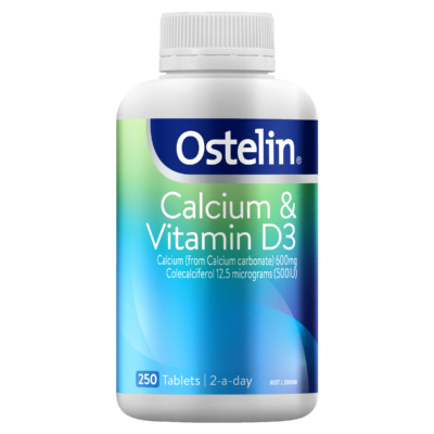 Ostelin Vitamin D3 & Calcium Tablets 250 Pack