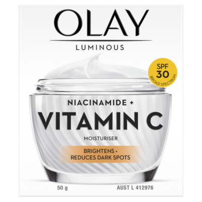 Olay Luminous Niacinamide + Vitamin C SPF 30 Brightening Moisturiser 50g
