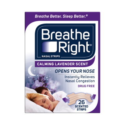Breathe Right Nasal Strips Calming Lavender 26 pack