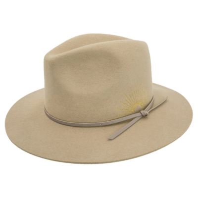 Black Ice Sorin Fedora Hat - Fawn