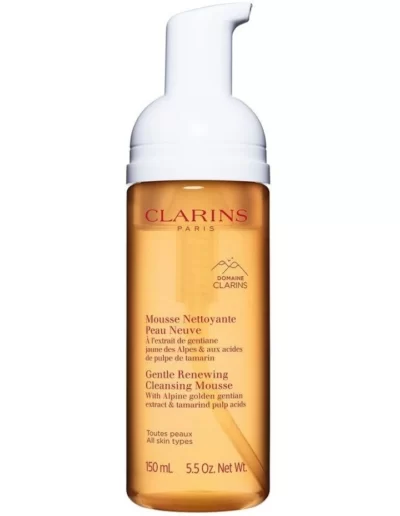 Clarins Gentle Renewing Cleansing Mousse – All Skin Types 150ml