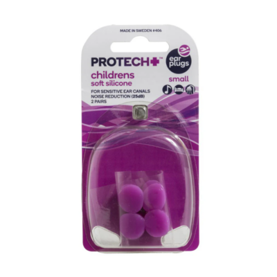 Protech Soft Silicone Ear Plugs for Children (2 Pairs)