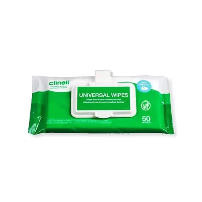 Clinell Unviersal Wipes 50 Pack