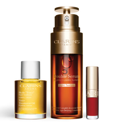 The limited edition Clarins Double Serum Light Icon Collection