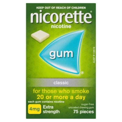 Nicorette Gum Uncoated Extra Strength Classic 4mg