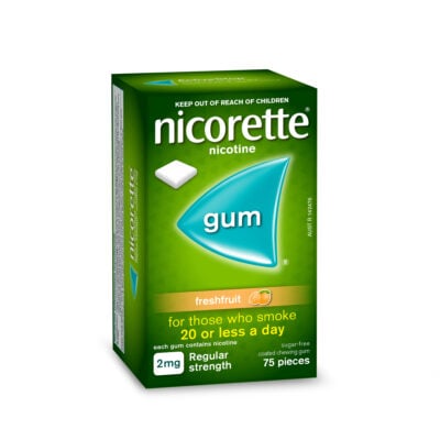 Nicorette Gum Regular Strength Fresh Fruit 2mg