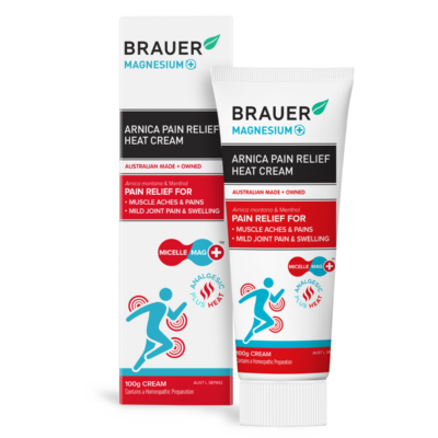 RAUER MAGNESIUM PLUS ARNICA PAIN RELIEF HEAT CREAM 100G