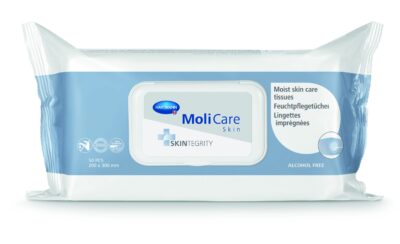 Molicare Skin Cleanse Tissues: Extra large and extra soft cleansing wipes at pH 5.5 to maintain the skin’s natural protection layer