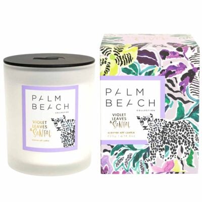 Palm Beach Candle 420g Violet Leaves & Sandalwood