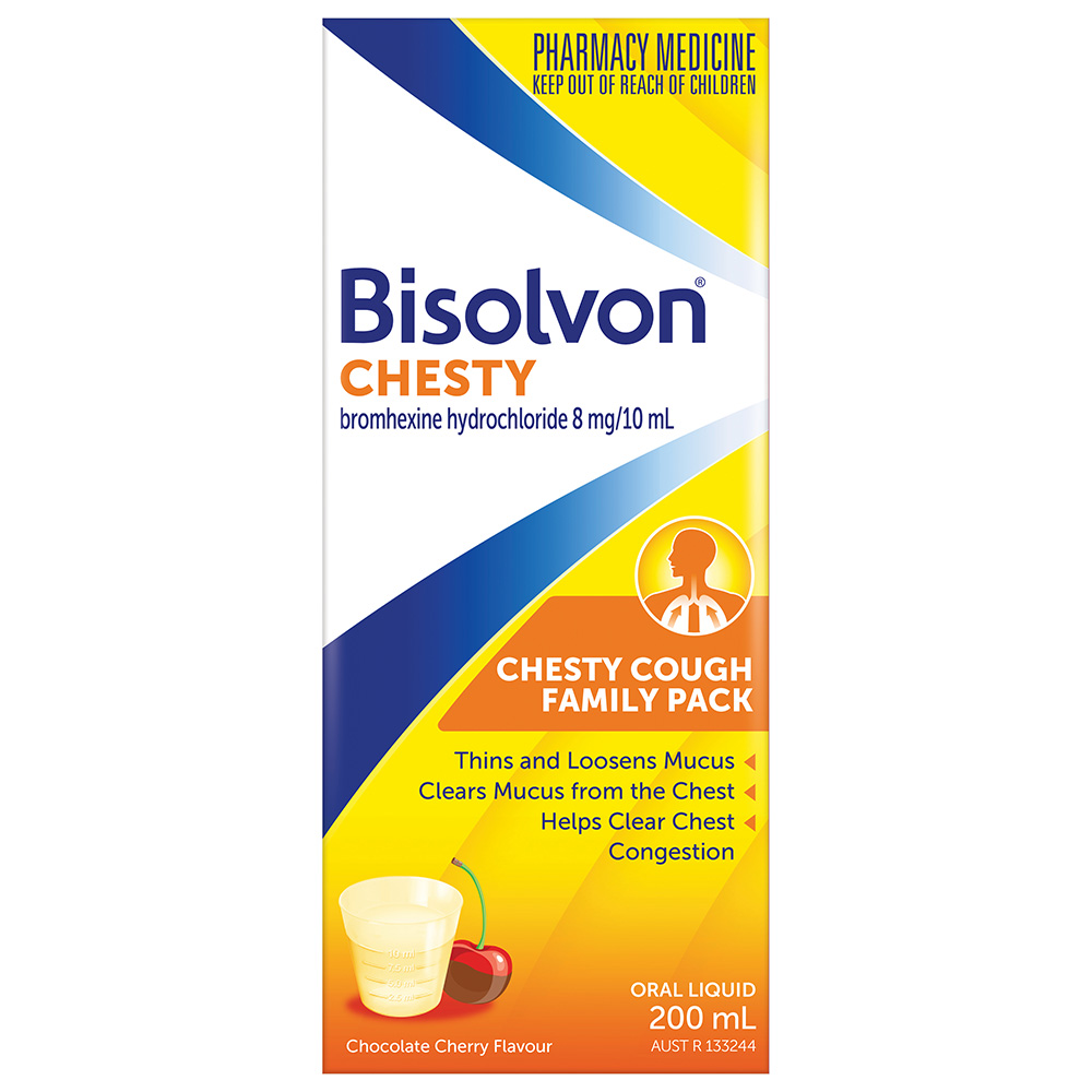 Short Syrup Bisolvon Chesty Liquid 200ml | National Pharmacies