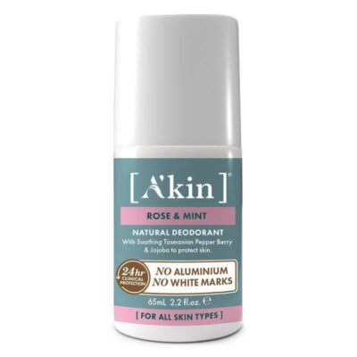 A'kin Rose & Mint Roll-On Deodorant 65ml