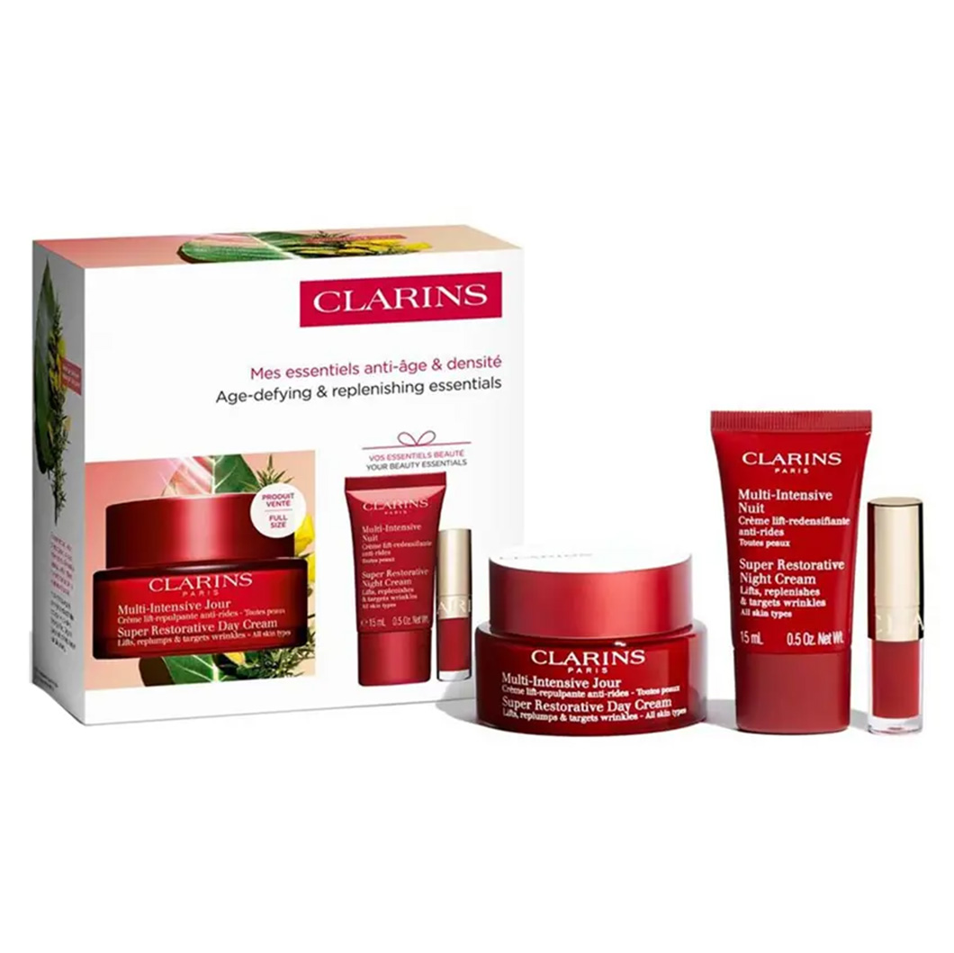 Photo inspiration: Super Du Expertise Location Proceeds Reference: Clarins Super Restorative Expertise Collection