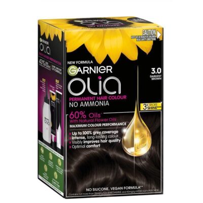 Discover Olia's ammonia-free, oil-powered permanent hair color that reduces damage. Enjoy 35% smoother hair with 3x more shine!
