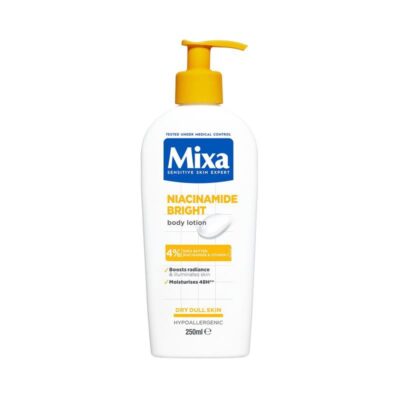 MIXA NIACINAMIDE BRIGHT 4% LOTION 250ML front