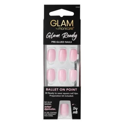 Manicare-Glam-Ready-Pre-Glued-Nails-30pcs-Ballet