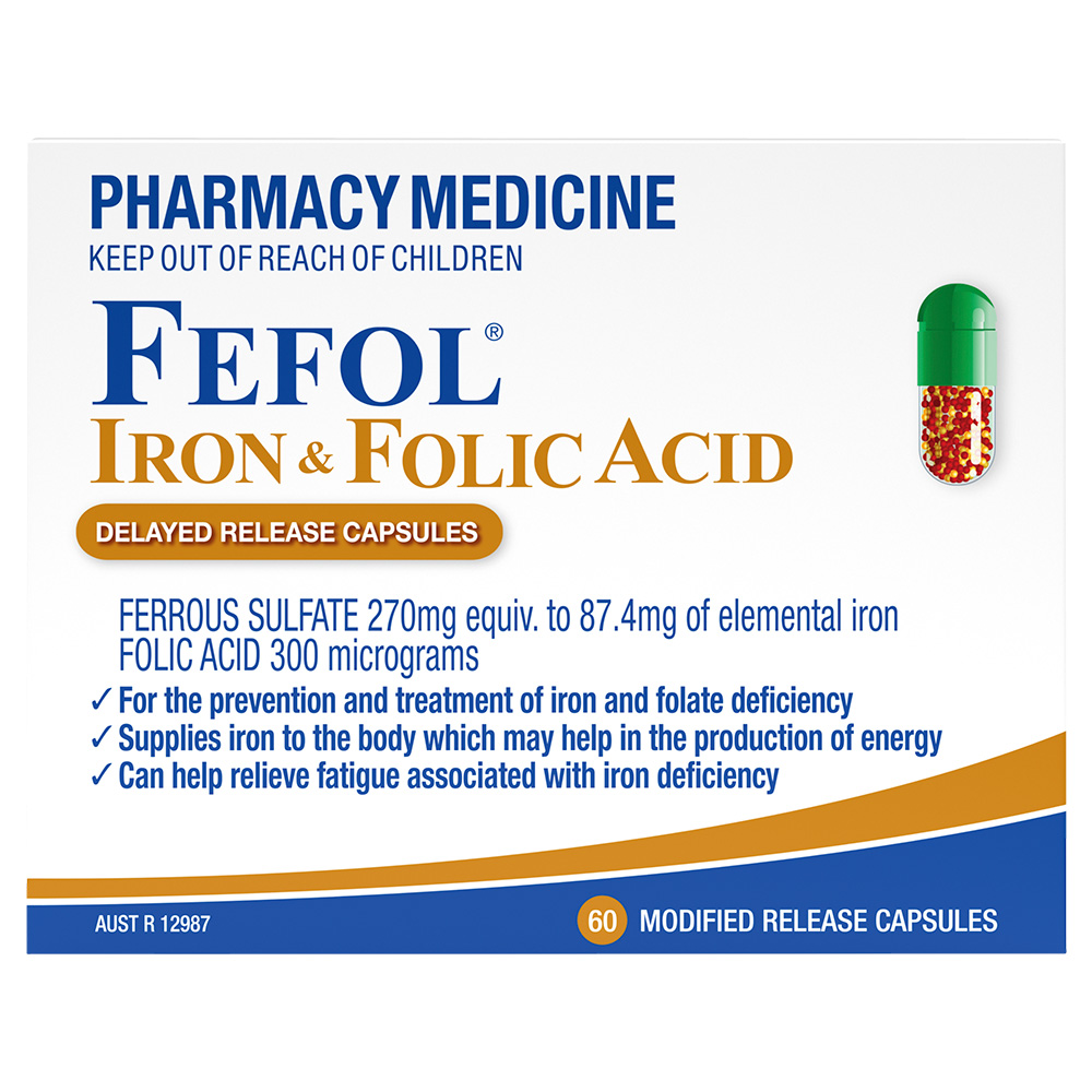 Fefol Iron & Folate 60 | National Pharmacies