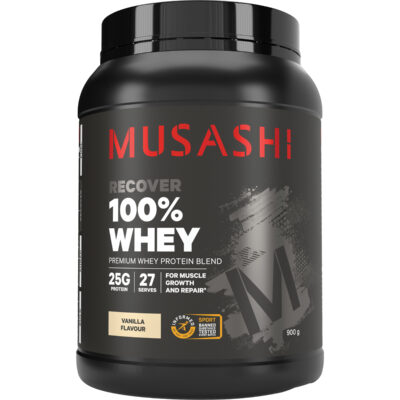 Musashi 100% Whey Choc 900G - National Pharmacies
